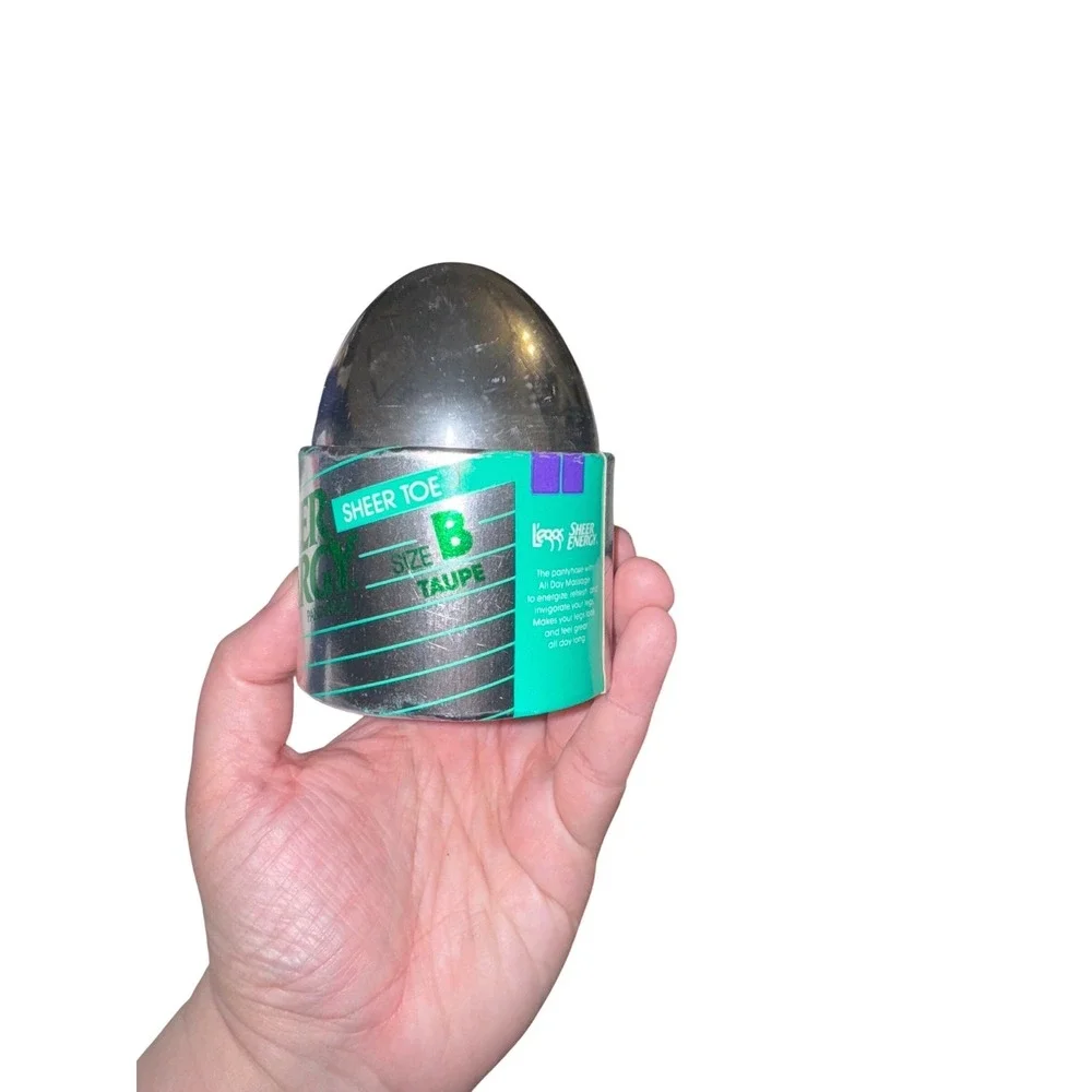 L'eggs Sheer Energy Control Top Hose Size B Taupe Silver‎ Egg 651SBT